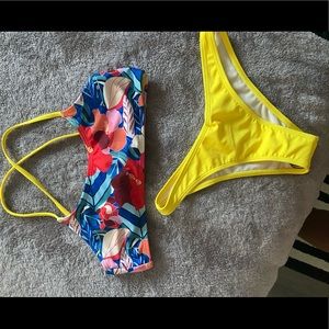 SHEIN bathing suit top and bottom